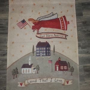 Patriotic house flag